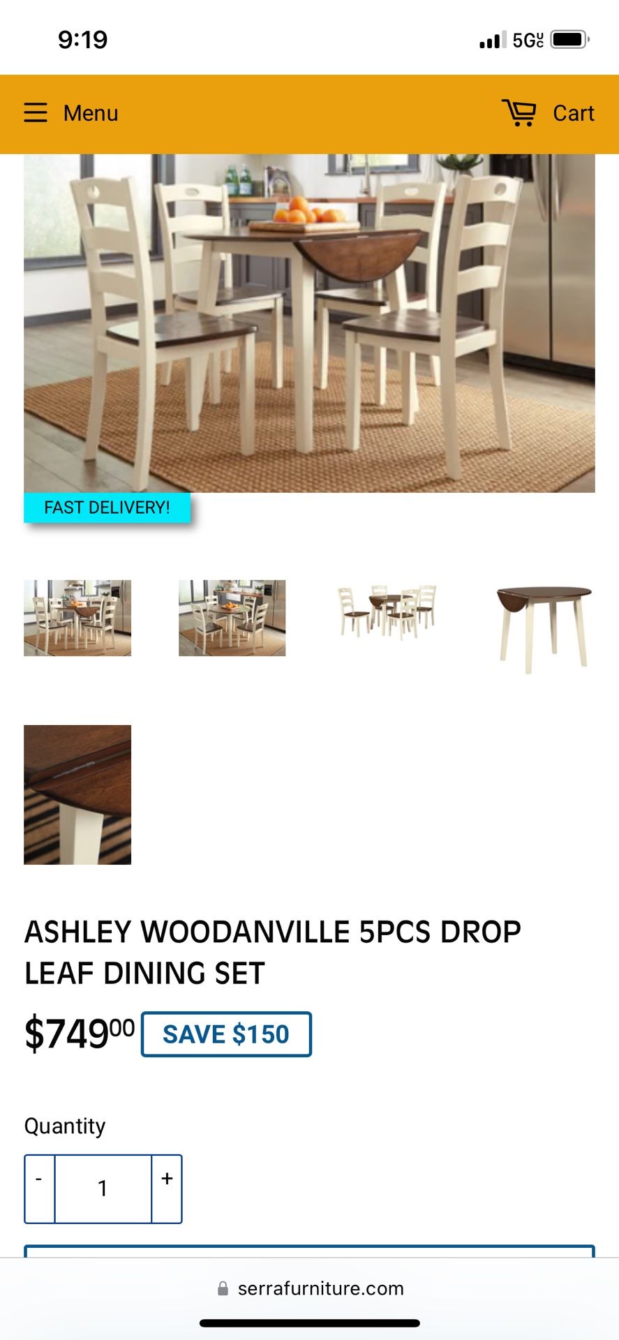 Ashleys Woodanville Dining Table And Chairs
