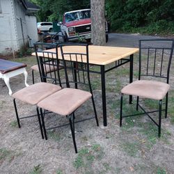 Dining Table With Four Chairs