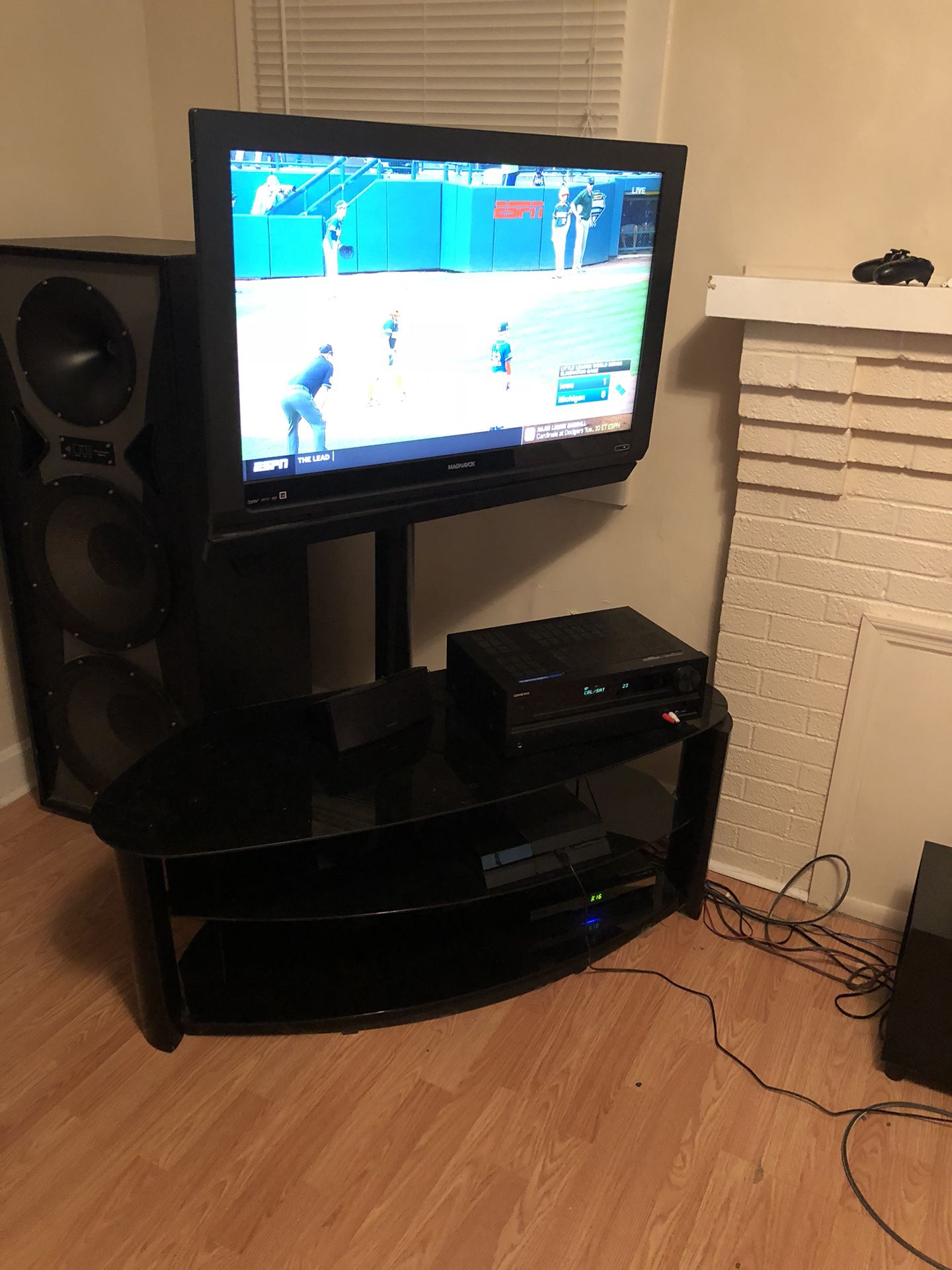 Tv and entertainment center combo