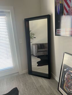 Full Length Floor Mirror - Black (30" x 71")