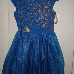 Little Girls Dress Brand New Frozen DRESS XL ASKING 8$
