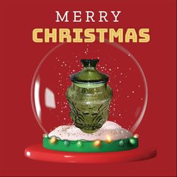 Vintage Anchor Hocking Glass Company,  9" Green Rain Flower 