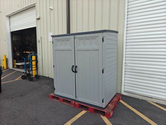 Suncast 6'x4' Extra Large Vertical Outdoor Storage Shed with Shelf