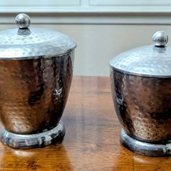 Hammered Aluminum Containers