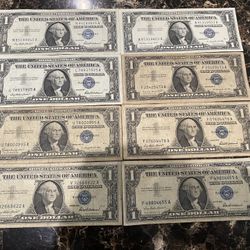 1957 one-dollar bills