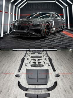 Bentley continental GT MANSORY carbon body kit front spoiler rear spoiler side hood rear wing mirror housing exhaust wheel