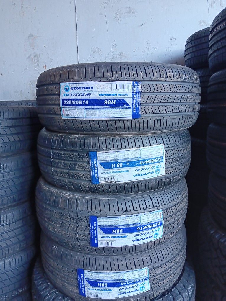 4 New Tires Installed/ 4 Llantas Nuevas Instaladas 225/60/16 Neoterra Tires