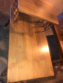Side table $80 obo beautiful finish will deliver