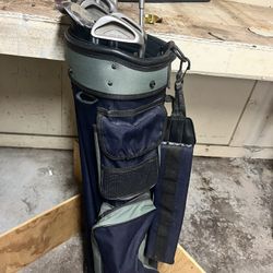 Golf Clubs and Bag