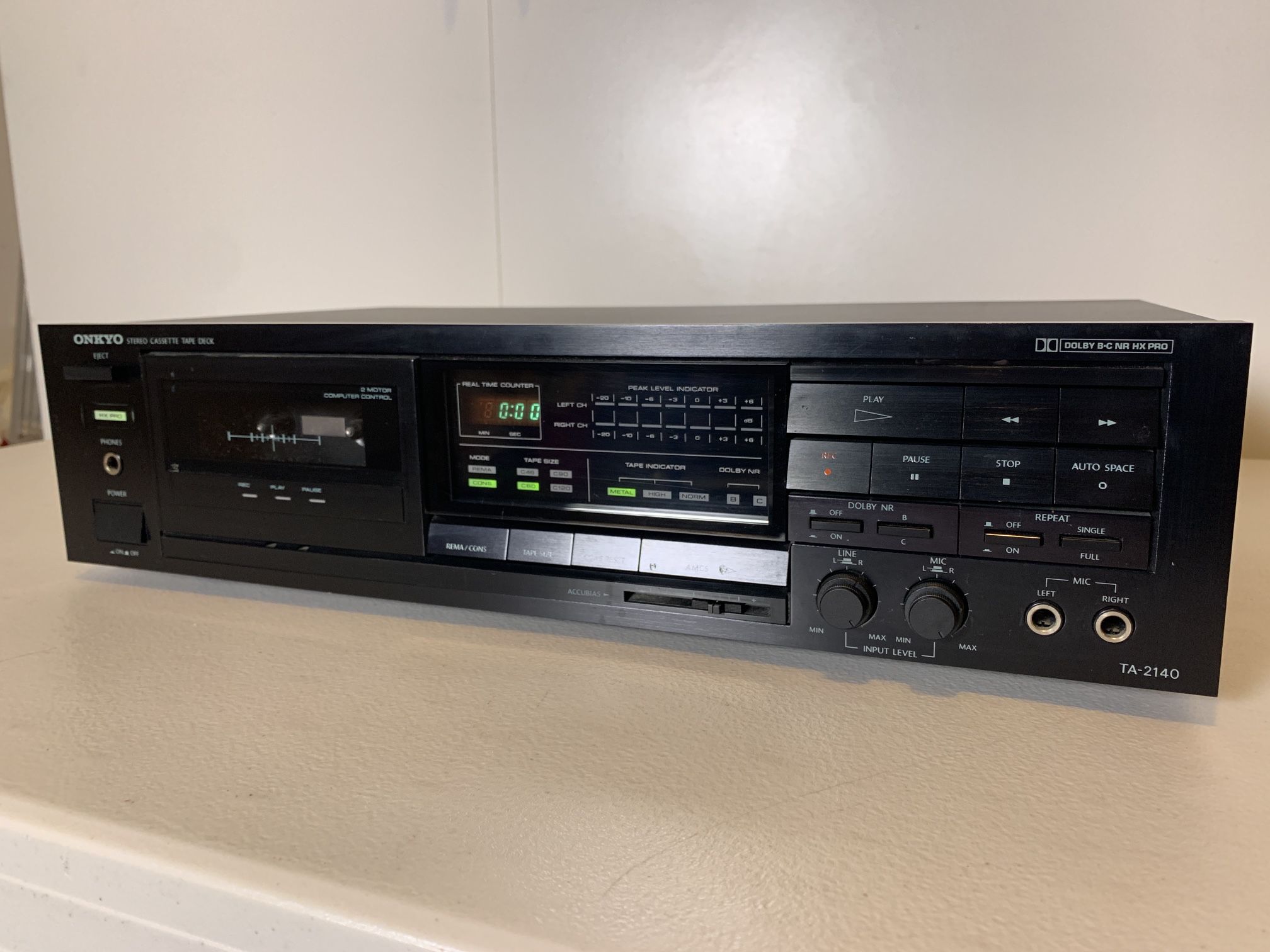 Onkyo Stereo Cassette Tape Deck TA2140