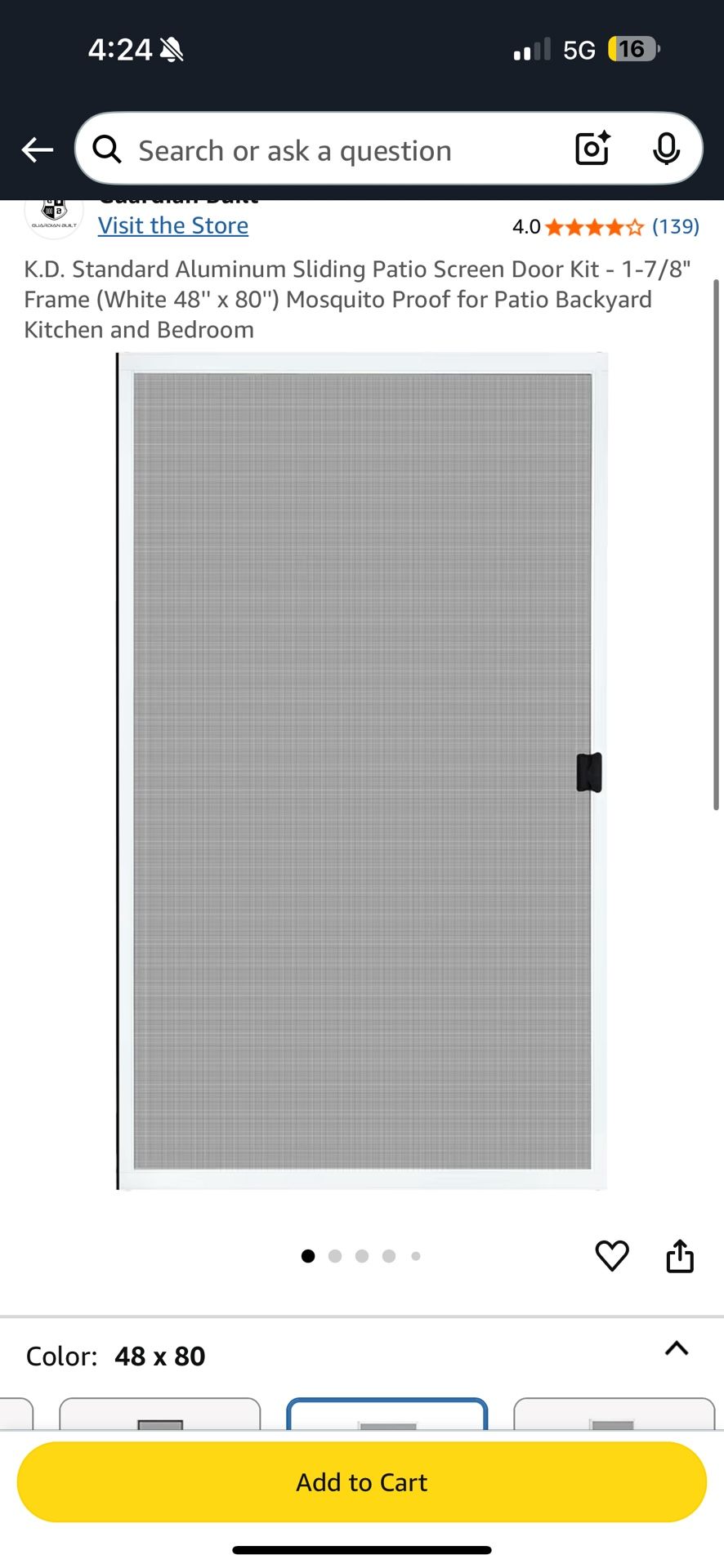Screen Sliding Door