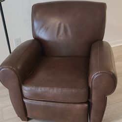 Leather Reclining Couch 