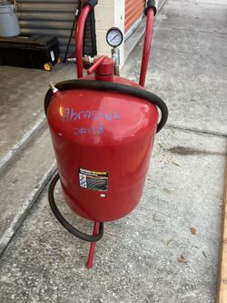 200 Lbs Portable Air Pressure Abrasive Blaster Tank
