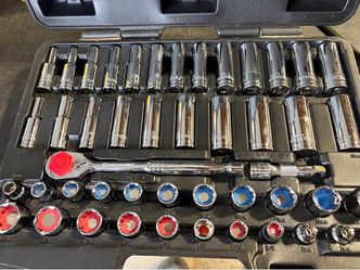 Power built Standard and Metric socket set