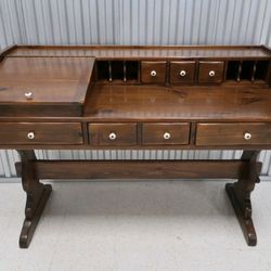 Ethan Allen Trestle Desk 