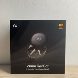 Viaim RecDot Wireless AI Conference Earbuds with Live Transcription | Black
