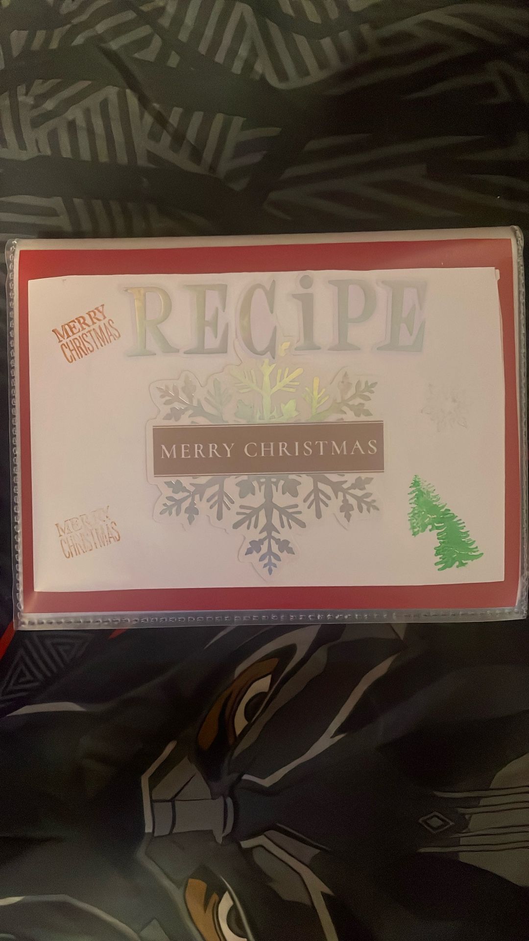 Handmade Christmas Themed DIY Recipe Book