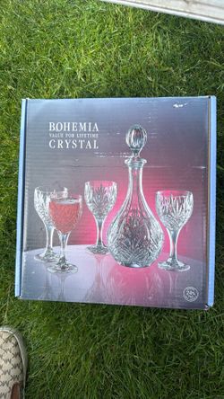 Crystal wine set could make a great gift idea