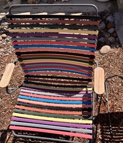 Houe Click by Henrik Pedersen Tall Back Outdoor Dining Chairs; set of 2 (Multi) Danish Modern