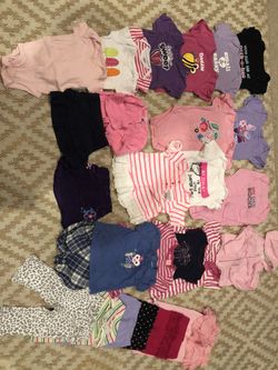 Large mixed lot baby girls 27 total pieces! 6-12mos, Some brand new/ never worn