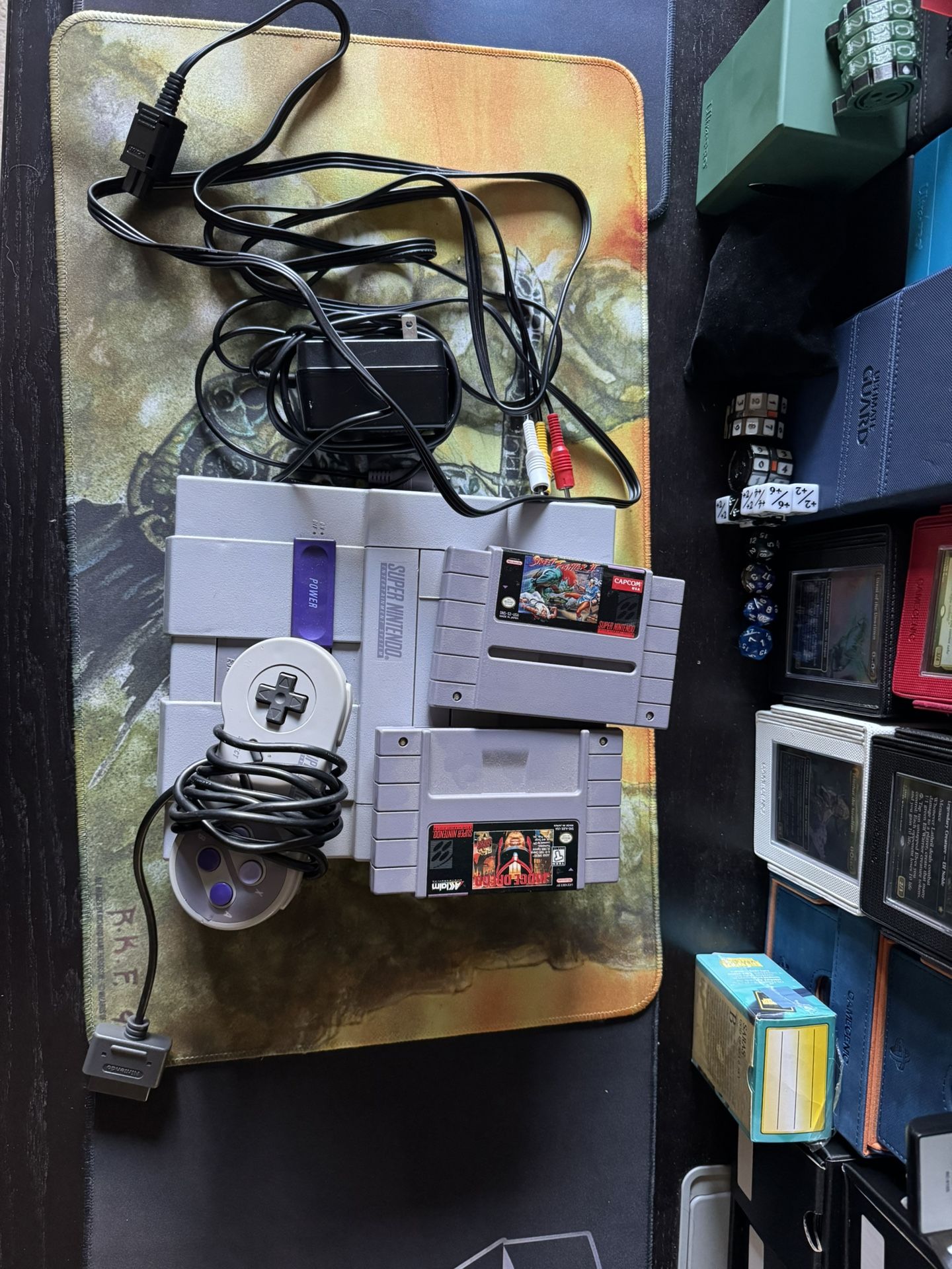 SNES W/Controller & Cords & 2 Games
