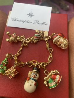Christopher Radko charm bracelet