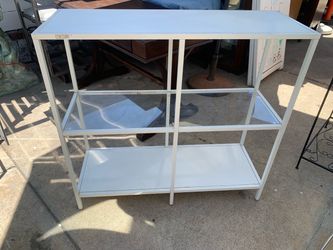 White / Glass VITTSJO - Ikea Style Shelf Unit $55 OBO!