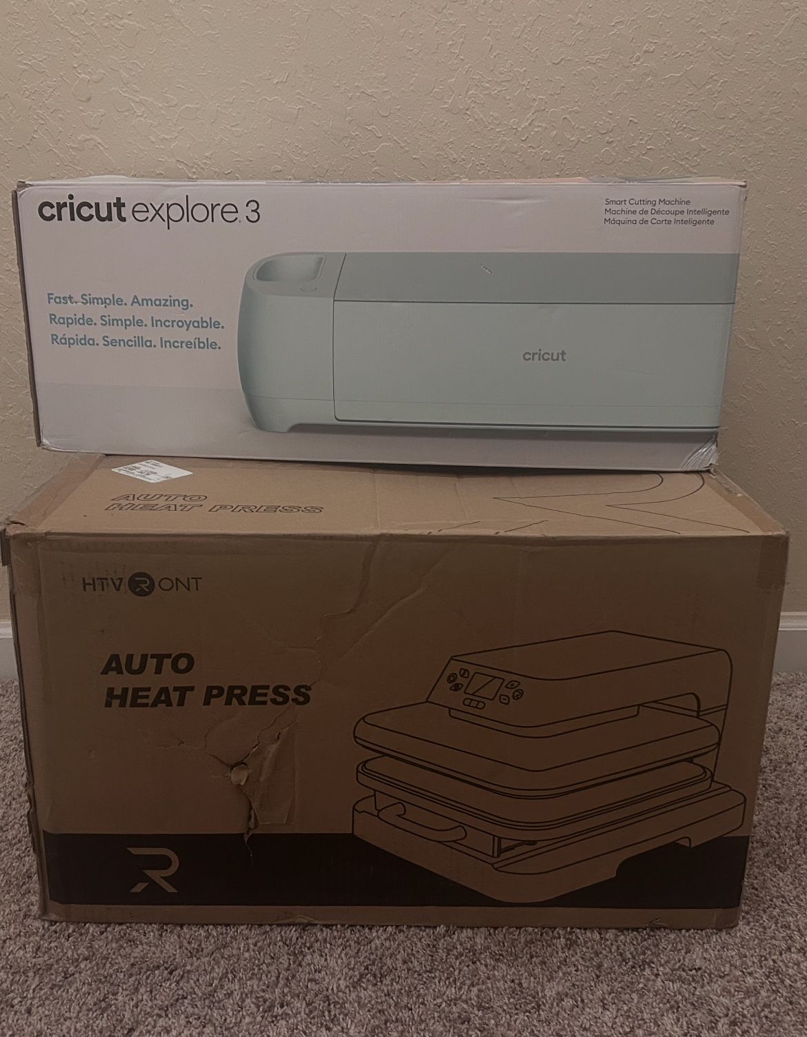 Cricket And Heat Press Both Teal Blue