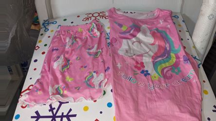 Unicorn short set pajamas