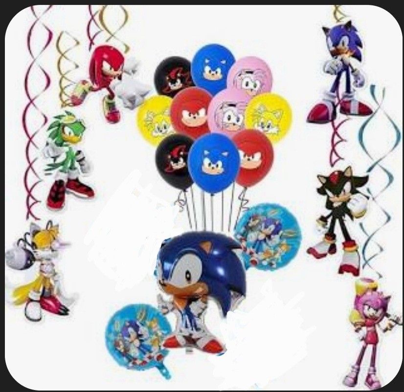 Sonic Hedgehog Birthday Party Decoration Supplies