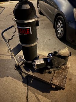 Used underground pump& filter 80.00 obo.