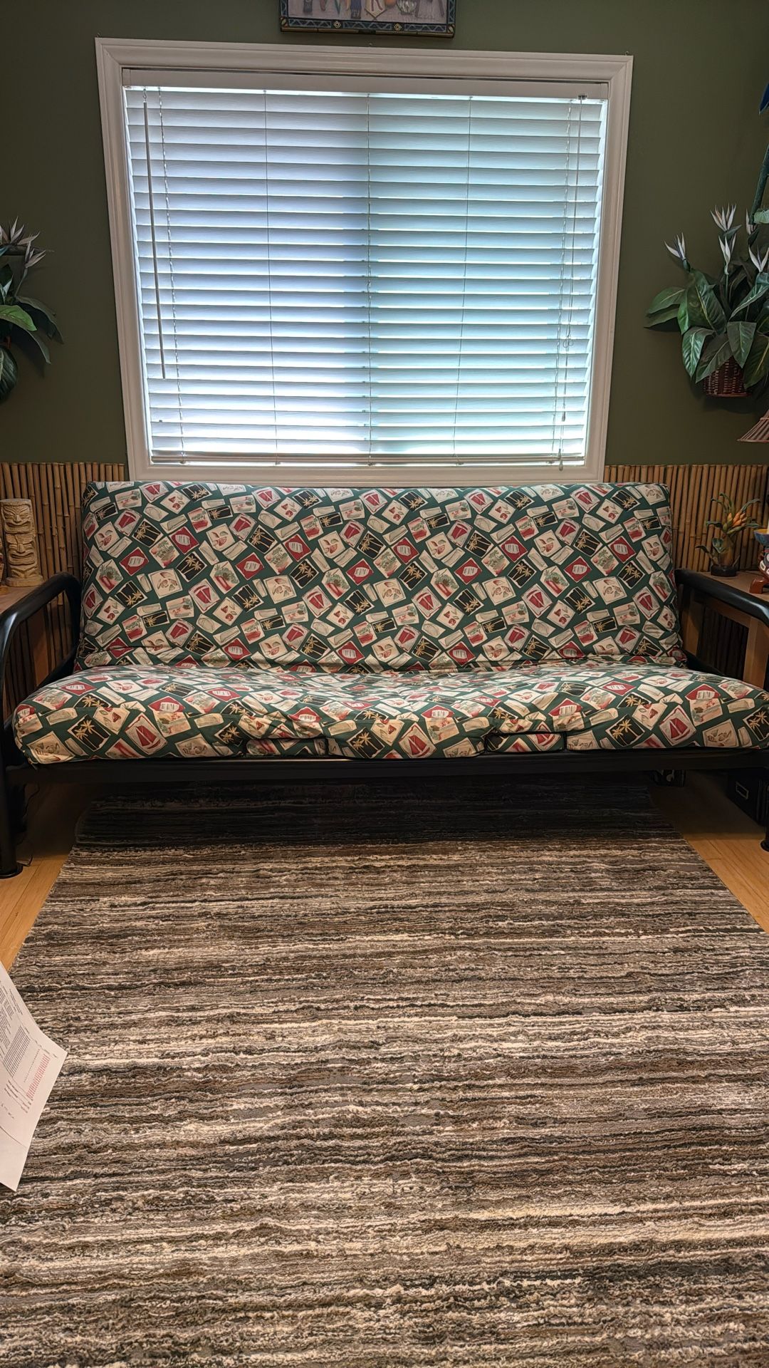 Full Size Futon With Extra Cover In Great Condition