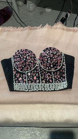 Bustier With Rhinestones