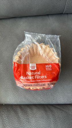 New Sealed Market Pantry 100 Count Natural Basket Coffee Filters