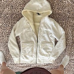 VANS Off the Wall Cream Zip Up w/ Hood