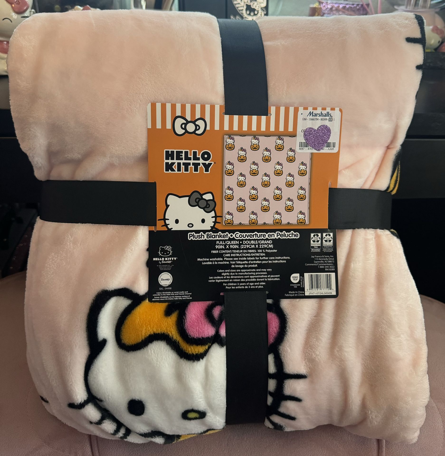 Queen Hellokitty Halloween Blanket