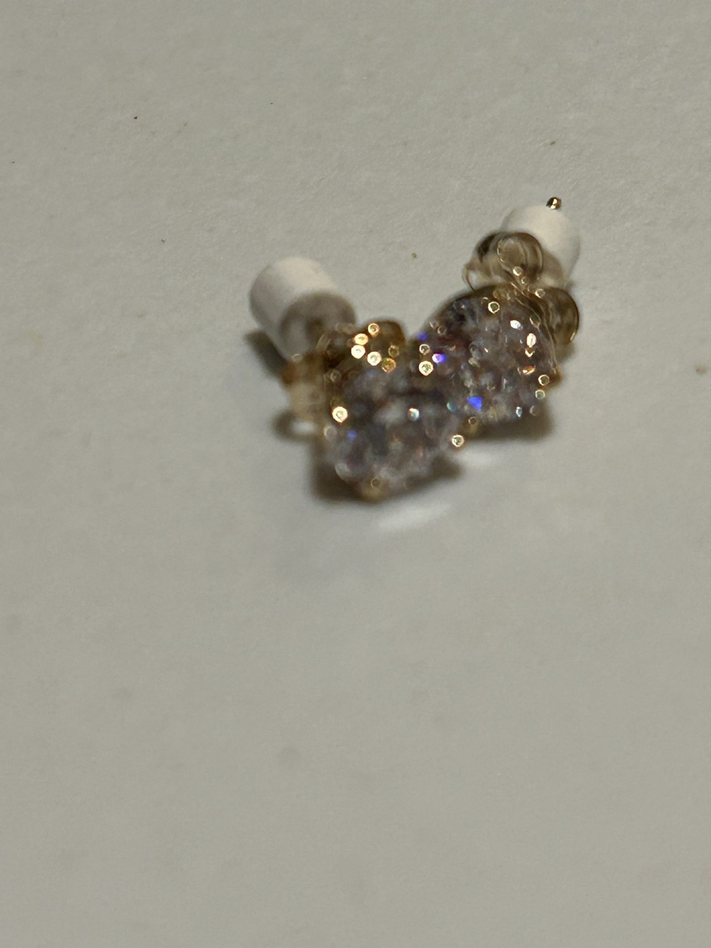 14k Gold With Cz Stud 
