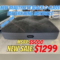 NEW BEAUTYREST BLACK C-CLASS EASTERN KING MATTRESS