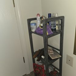 Wooden Storage Rack And Earrings Organizer 