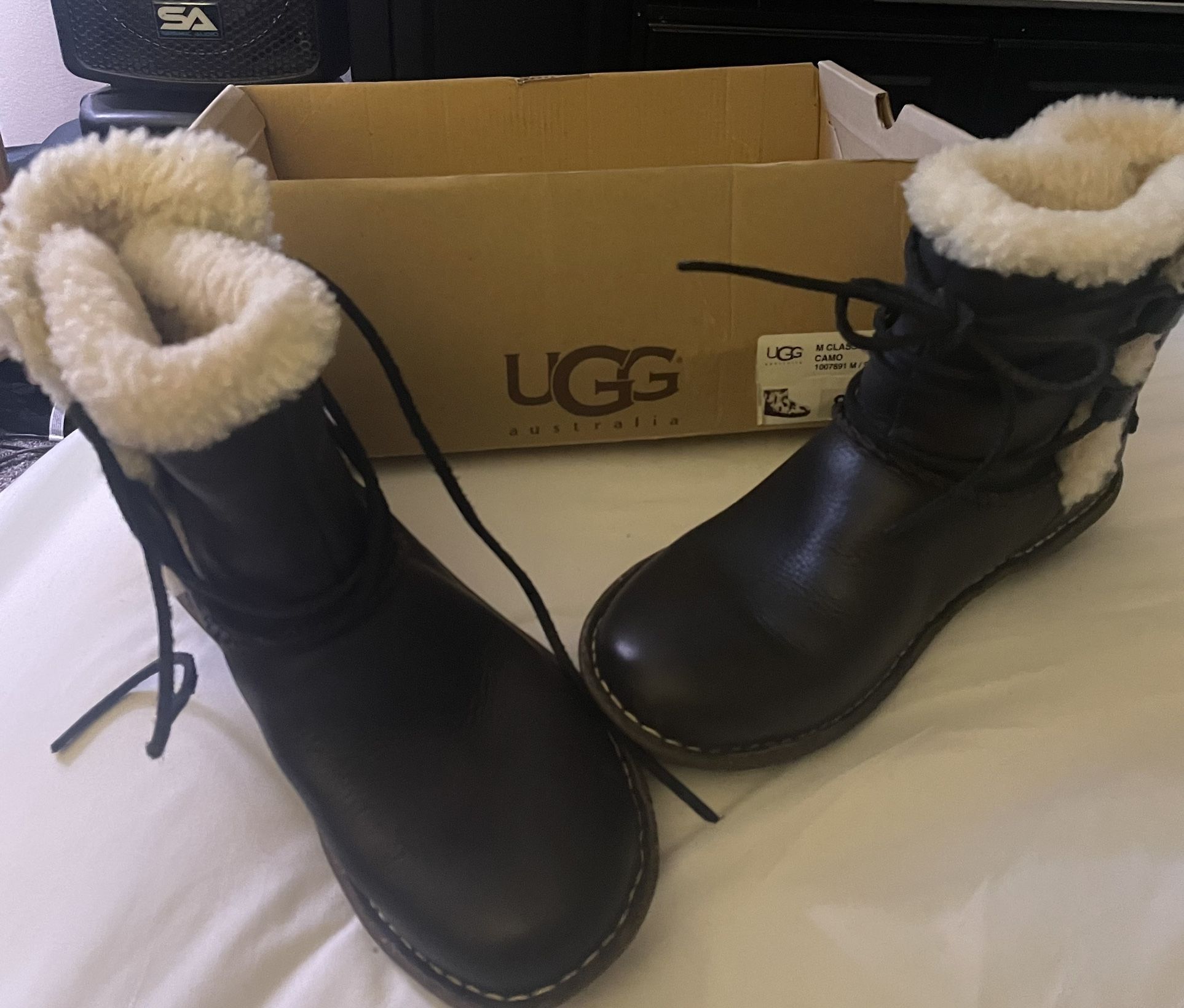 Ugg Australia Ugg Abree Shearling-lined Suede Boots Leather Ugg
