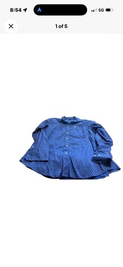 Ariat Mens Bright Blue Western Long Sleeve Button Up! Large