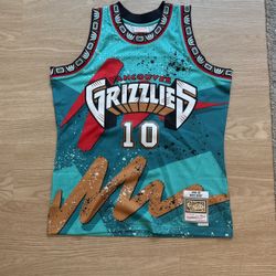 Size Large - Mitchell And Ness Vintage Authentic Swingman Jersey NBA Basketball Nike Sports New Era Vancouver Grizzlies Mike Bibby