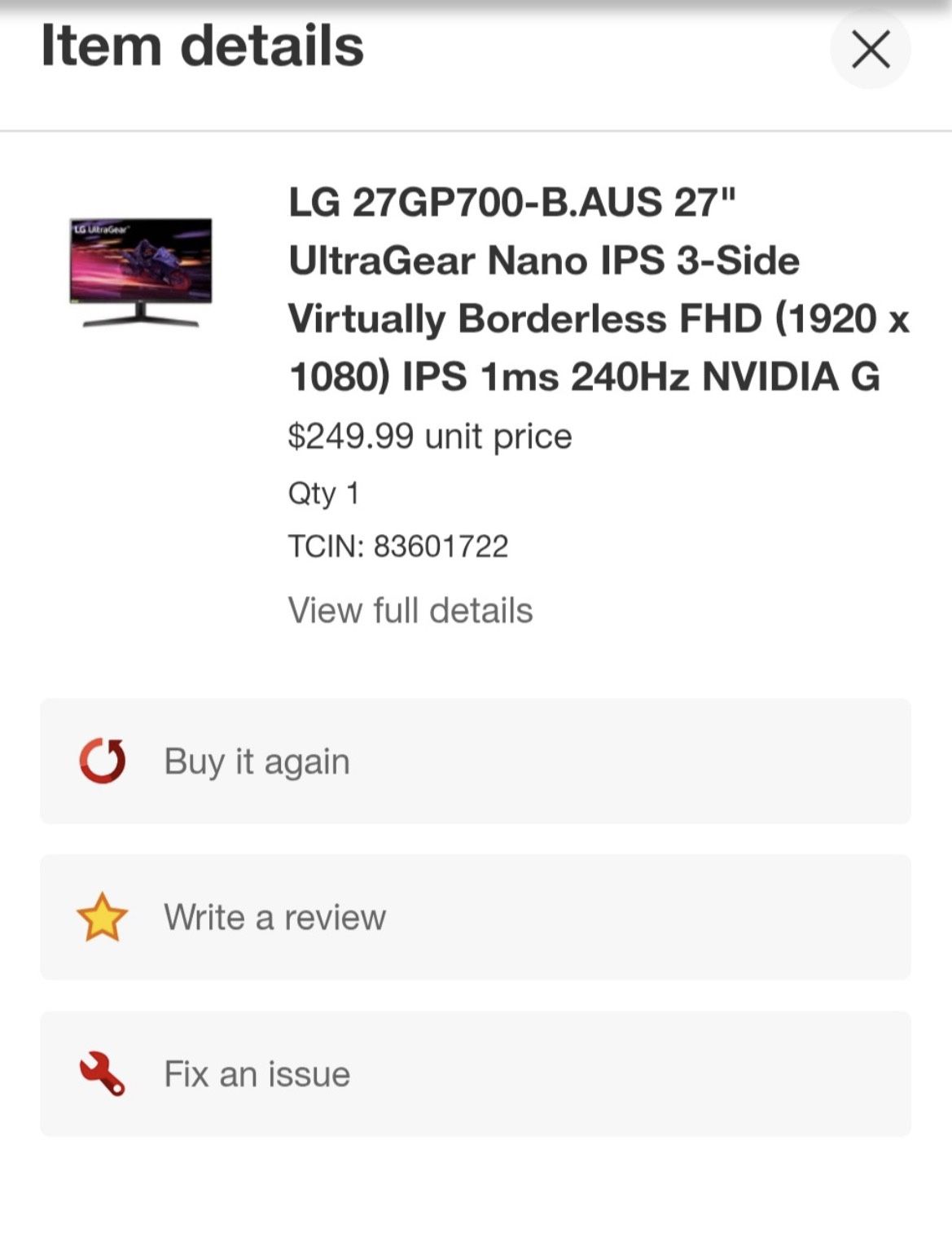 Gaming Monitor