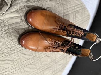 Polo Ralph Lauren Men's Bryson Leather and Wool Cap Toe Boots