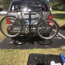 Multi Mount Bike Rack And Tailgating Set With Umbrella 