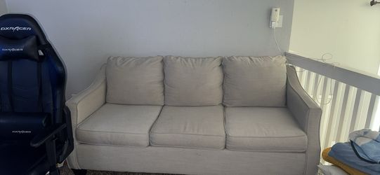 Three seat sofa, light gray