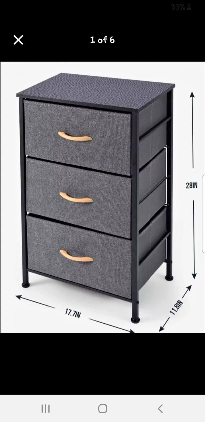 Dresser Drawer Storage (3 drawers) - Closet, Nursery - Expresso Color