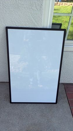 Large Whiteboard with Black Frame