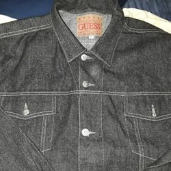 Guess Denim Jacket Size Xxl 