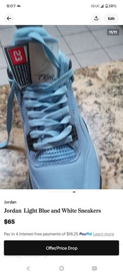Light blue sneaker do not know if they are real